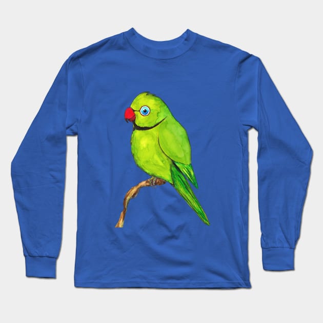 Cute Indian ring neck Long Sleeve T-Shirt by Bwiselizzy